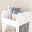 Bibliothèque pour enfants en forme d'ours avec tableau noir et rangement à 3 niveaux