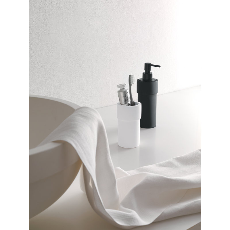 Veneto 15.6in. H Wall Mounted Toilet Brush and Holder