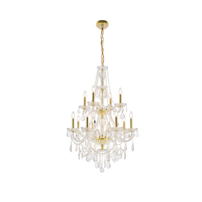 Lesli - Light Candle Style Tiered Chandelier