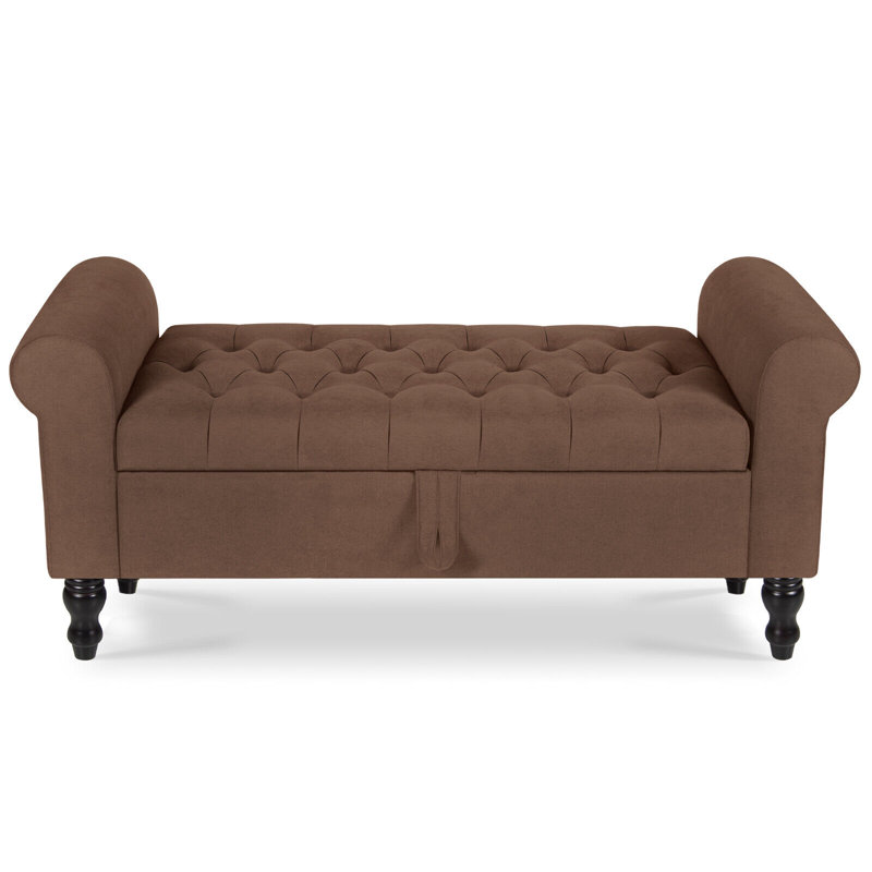 Banc de rangement Dody, Brun