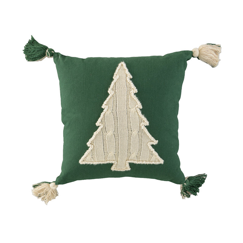 Cotton Holiday Pillow