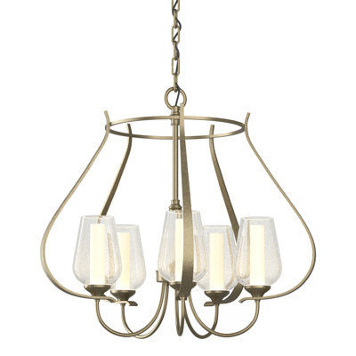Lustre géométrique à 5 lumières Flora