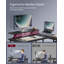 L-Shaped Metal Base Computer Desk