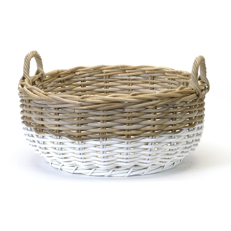 Panier rond à deux tons