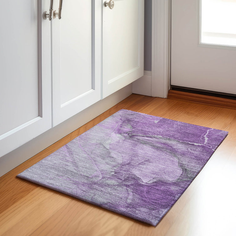 Premium Machine Washable Cerrito AMF524 Lilac Rug