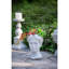 Jardinière en ciment de style grec - Décoration de jardin intérieur et extérieur, P 7 po x 11 po