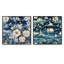 Amajah - Ensemble de 2 collages carrés botaniques abstraits-101846648-101846649