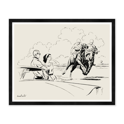 Horserace Couple Print