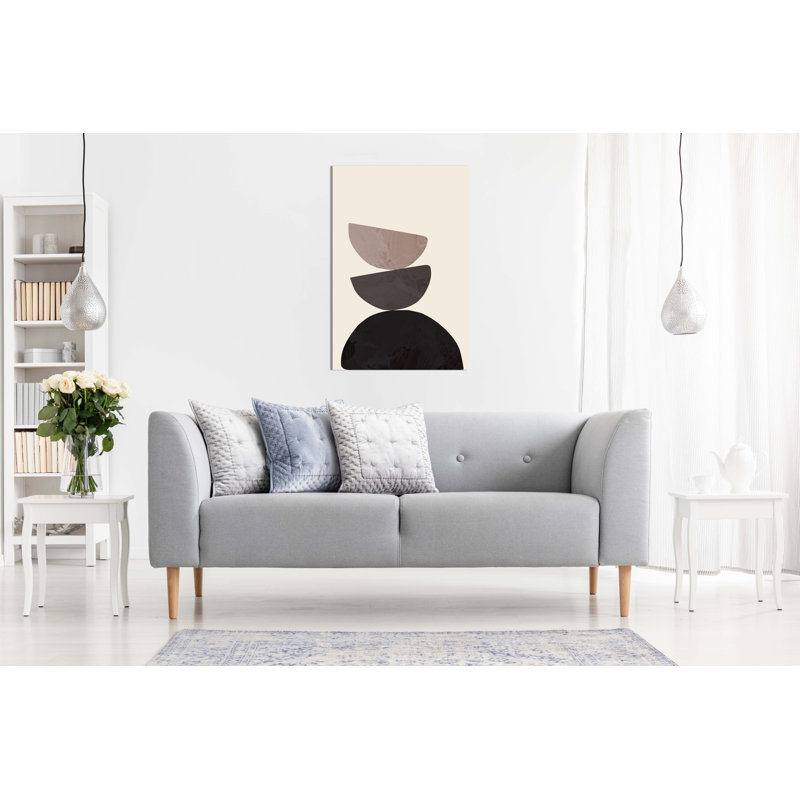 Painterly Abstract Shapes - Wrapped Canvas Painting, 31cm H x 20cm W x 1.8cm D