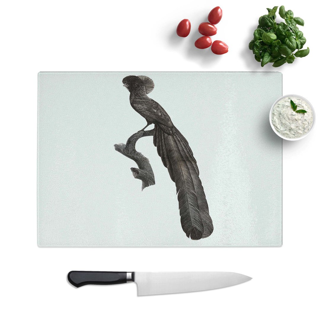 Glass Magpie Bird of Paradise by Jacques Barraband Chopping Board