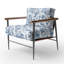 Chaise rembourrée en velours Country Farmhouse-1180225693