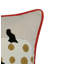 Coussin d'Halloween brodé citrouille d'Halloween