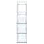Bibliothèque géométrique transparente à 5 tablettes Calee
