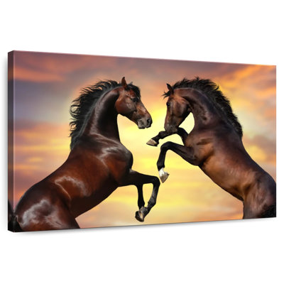 Brampt Rearing Horses