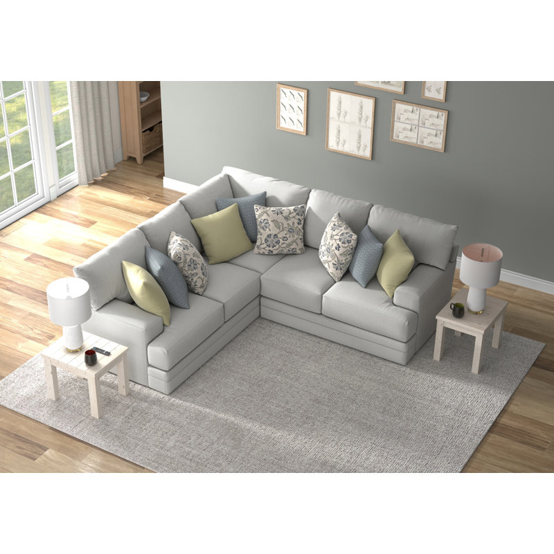 Youngblood - Canapé modulaire 2 pièces avec sièges confortables et 9 coussins décoratifs inclus