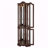 Curio Cabinet Lighted Glass Display Curio Cabinet-1034788220