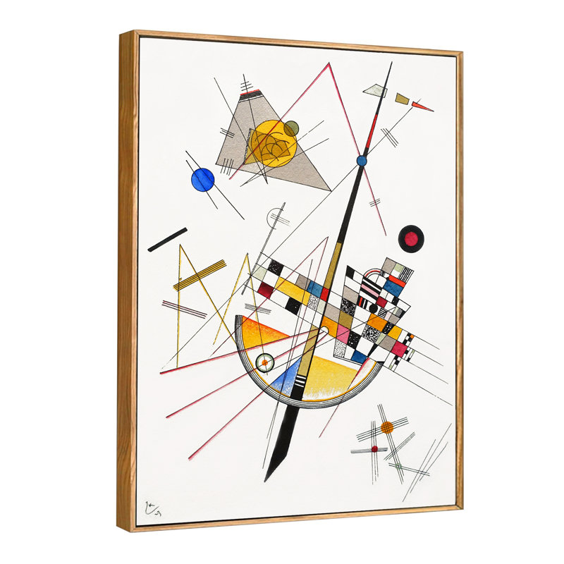 Reproduction de giclée sur toile encadrée, "Delicate Tension" par Wassily Kandinsky Wall Art Living Office Home Decorations
