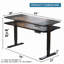 Bureau pour travailler debout électrique à hauteur réglable de 63 po x 30 po, bureau pour travailler debout et debout avec planche d'épissure (bureau + cadre à moteur simple)