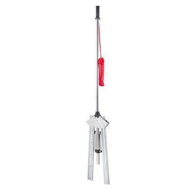 Lake Weed Cutter, Pond Aquatic Plant Cutting Tool with 48 in Max. Cut Width, Sharp and Heavy-Duty Steel Blades, Pond Rake with 30 ft Throw Rope, for Cattail, Phragmites, Lilly Pads & Chara