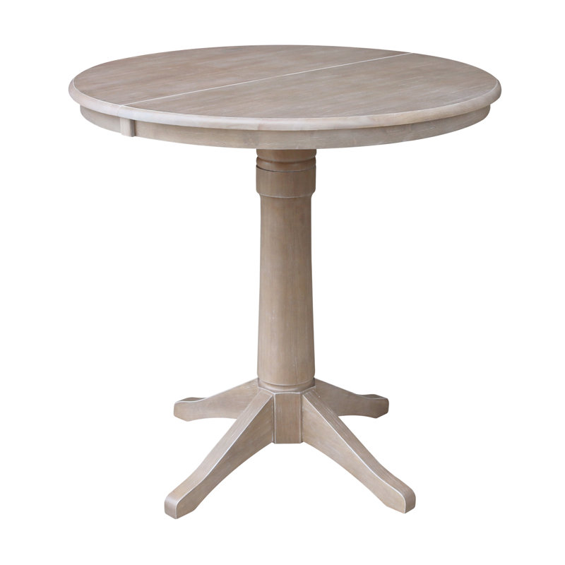 Table de salle à manger extensible Henington, Taupe-gris délavé