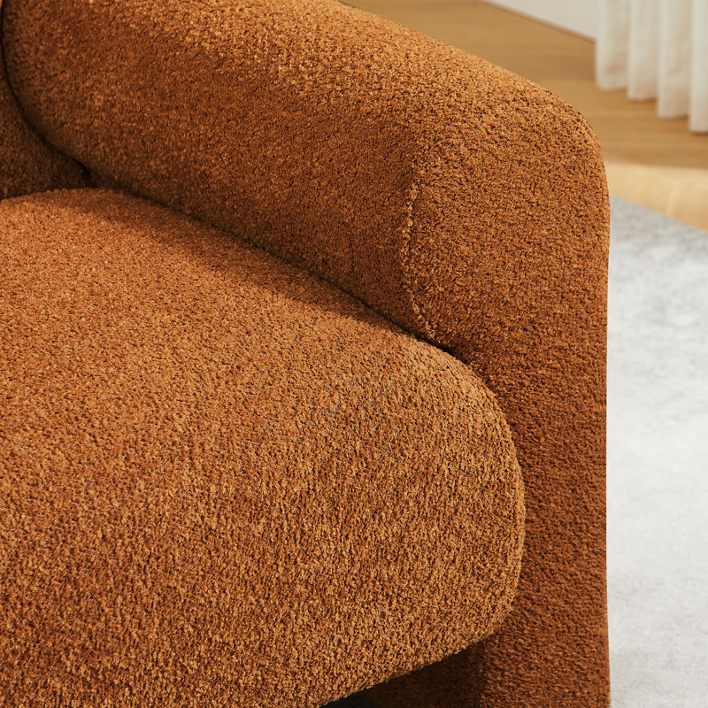 Fauteuil d'appoint rembourré 37 po Kimwana, Boucle curry