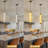 Modern 1- Light Alabaster Pendant Lights Kitchen Island, Black Cylinder Cylinder Marble Long Pendant Light-2002262113