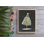 Arbre de Noël, art mural noir, tableau noir, botanique, affiche encadrée, fête des fêtes, saison, maison, salon, entrée, décoration