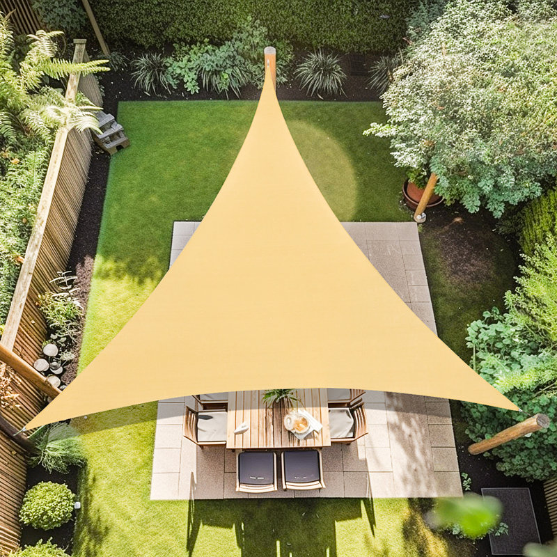 Personnaliser la voile d'ombrage triangulaire, Sable, 5 pi x 5 pi x 5 pi
