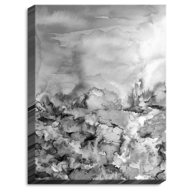 « into eternitys de nuances de gris », reproduction d’art sur toile tendue enveloppée, H 36 po x l 24 po x P 1,5 po