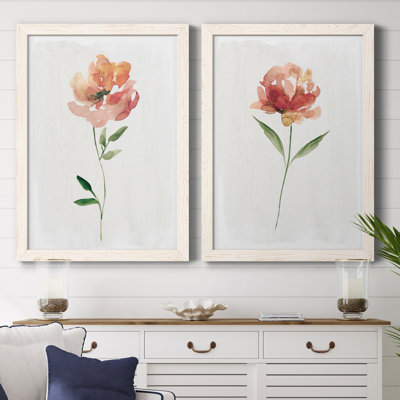 Happy Bloom I - ensemble de 2 reproductions d'art