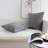 (Covers With Inserts) Set of 2 Raised Geometric Pattern Throw Pillows with INSERTs size 18"x18" Gray