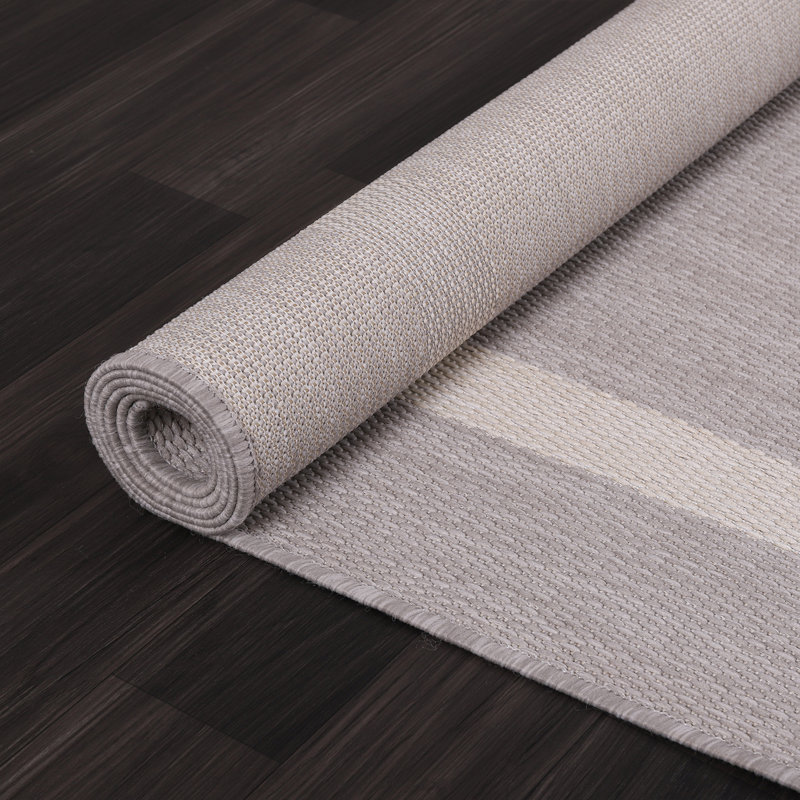 Waikiki Geometric Indoor/Outdoor Rug, Rectangle 5' x 7', Beige
