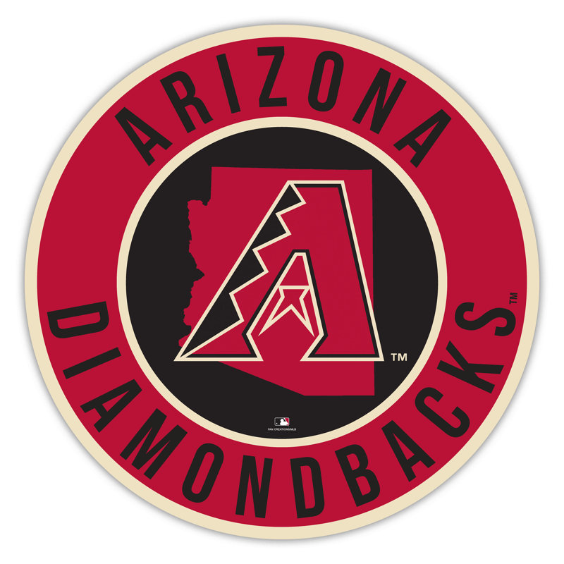 Arizona Diamondbacks Bright Line - 16" Circle With State