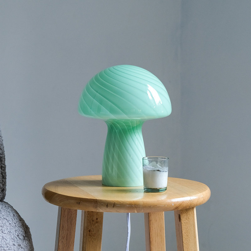 Petite lampe de table en verre, Jade
