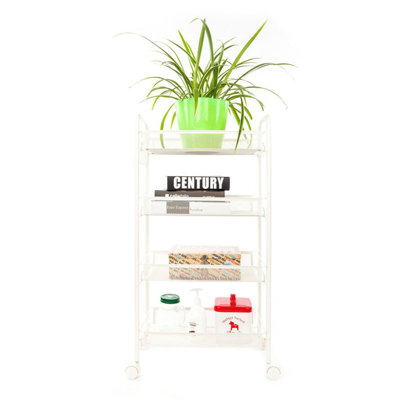 85cm H x 44cm W Utility Cart with Wheels, White