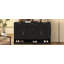 Buffet 59,1 po avec 3 tiroirs et 4 portes, buffet de rangement en U avec tablette réglable et compartiments ouverts, armoire multifonctionnelle pour salle à manger et salon-1149390893