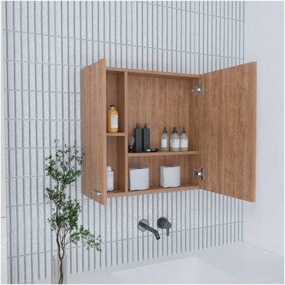 Armoire à pharmacie à 4 tablettes avec miroir