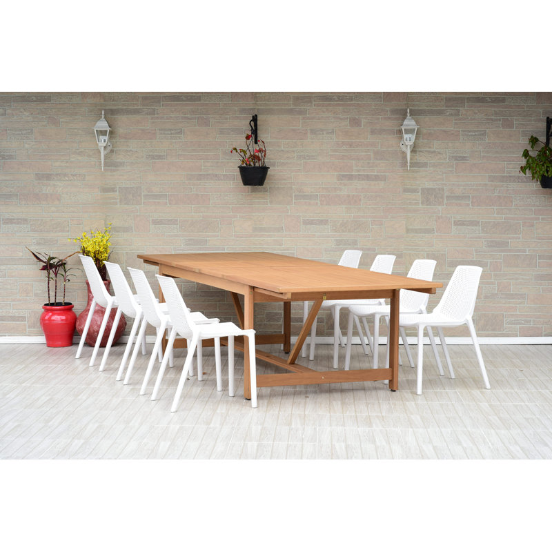Ensemble repas pour l'extérieur 8 personnes Tempo, Blanc