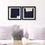 In Blue Set Shadowbox Abstract Print by Oliver Gal, Black Frame, 12 x 12-1556819900-1556819901