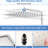 12" Stainless Steel Shower Head With Adjustable Arm - Air-In Technology For Enhanced Shower, Corrosion Resistance Stable Steel, 2 Gpm Flow Rate, Bathroom Enhancement