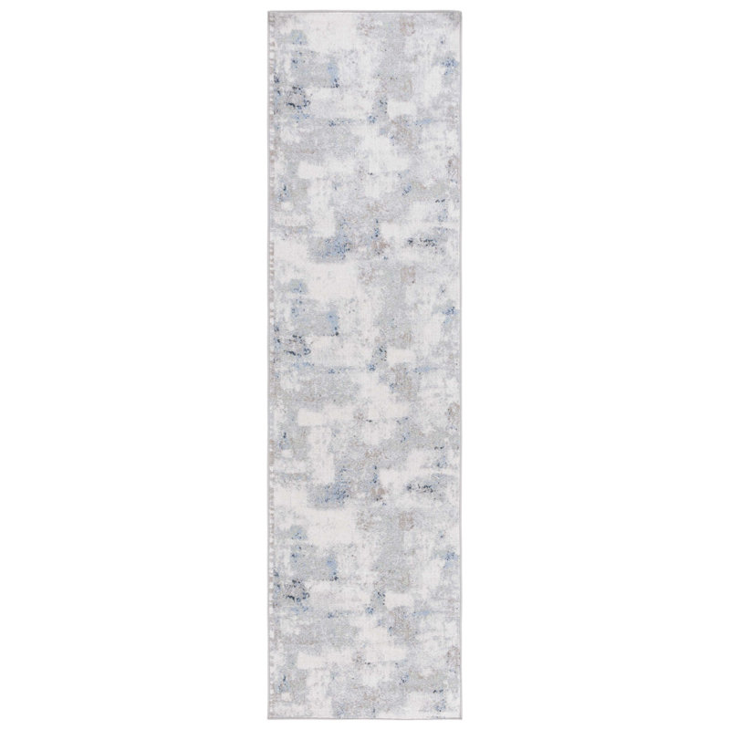 Tapis abstrait lavable à la machine Bayside Performance, Tapis de couloir 2 pi 2 po x 8 pi