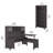 Magomed 72W 3 Position Sit to Stand L Shaped Desk with Hutch and Bookcase-1546795053