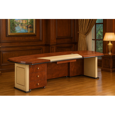 Infinity Solid Wood Top Executive Desk