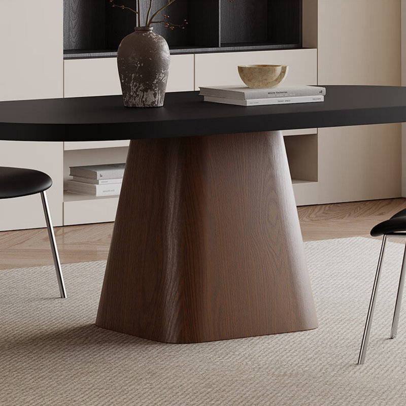 Table de salle à manger en bois massif de style français
