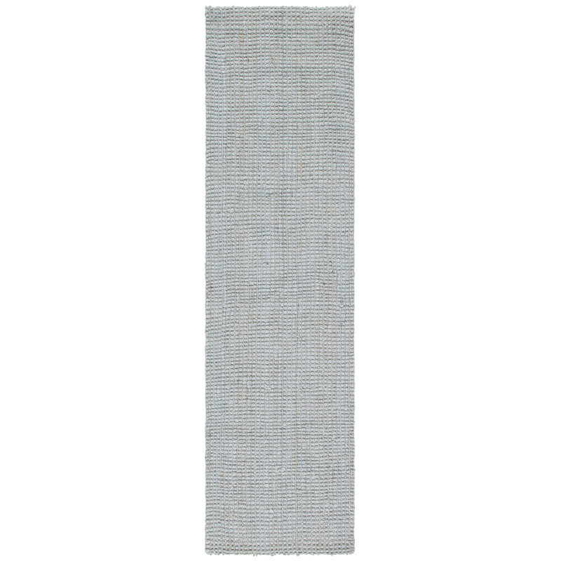Aneicia Natural Fiber Hand Woven Jute Solid Color Rug, Runner 2'3" x 11'