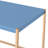 Midriaks Navy  & Gold Finish Writing Desk W/USB (Not Including Office Chairs)-2036377703