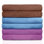 Ensemble de serviettes de bain en microfibre Makendy (paquet de 6, 27 po x 55 po) - Très absorbant, à séchage rapide et antibactérien, parfait pour le bain, la natation et les sports