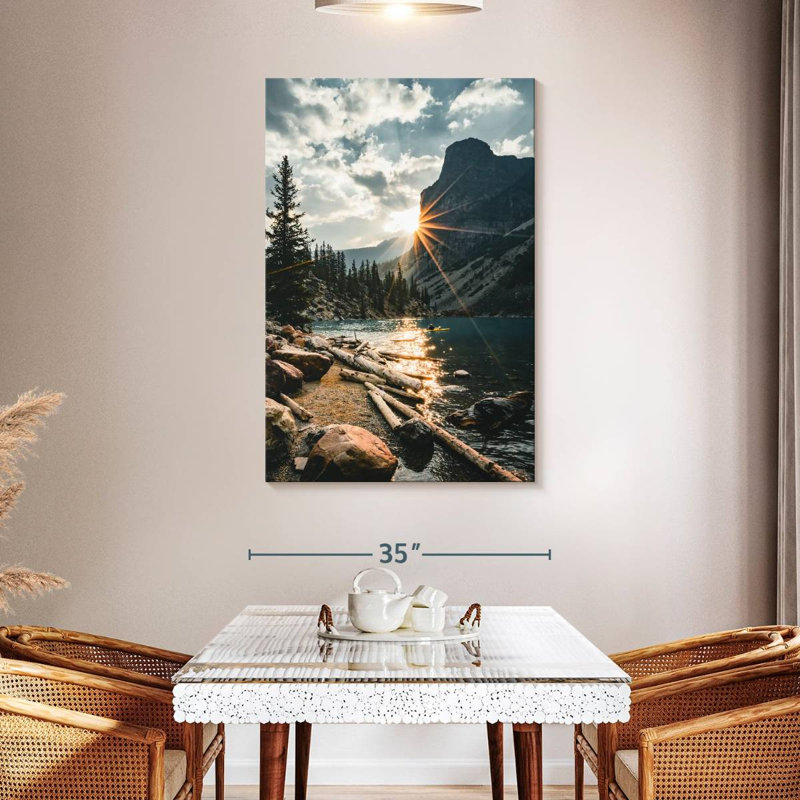 Alvord Moraine Lake Sunburst, H 48 po x l 32 po