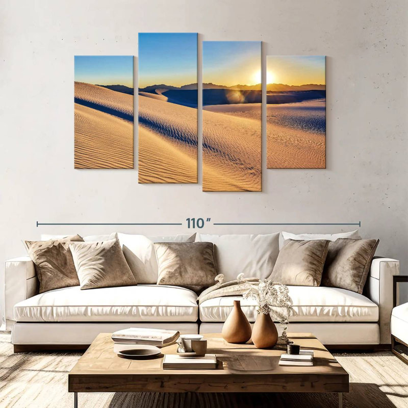 Alvord White Sands Sundown, 54" H x 84" W