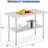 Heavy Duty Stainless Steel Table,  NSF Certified Kitchen Prep Table with Adjustable Shelf, 430+260 Lbs Capacity, Rust Resistant & Easy to Clean for Commercial & Home Use-113880938
